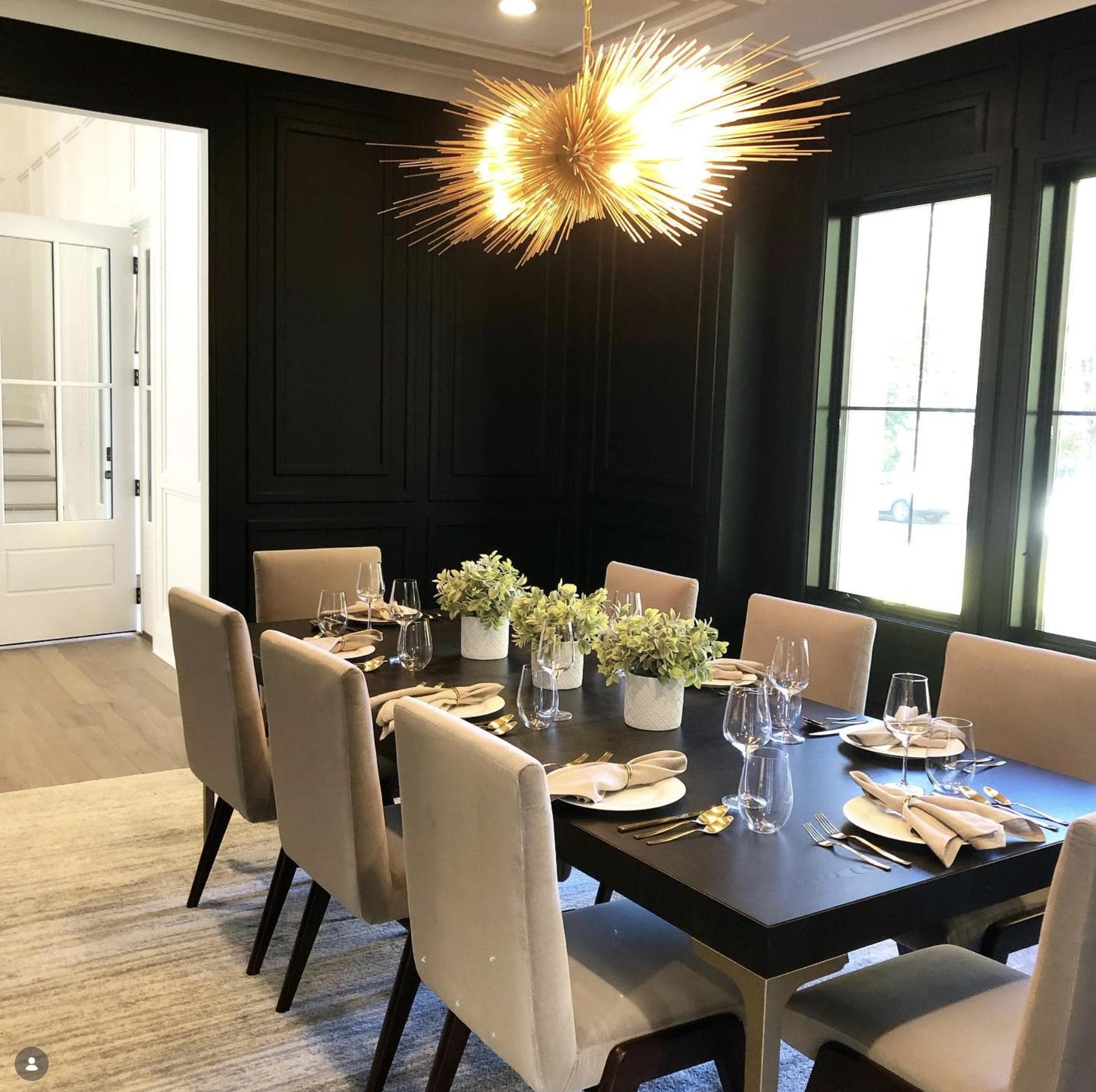 Black Dining Room